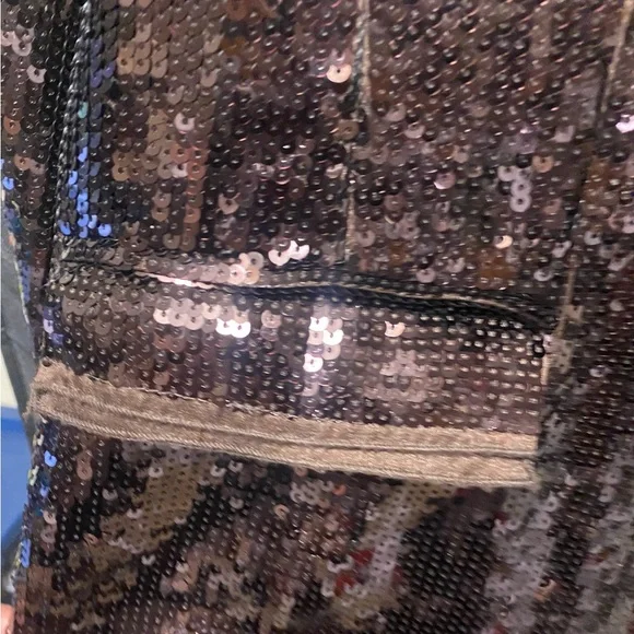 Chico's Black and Brown Sequin Blazer - Picture 5 of 6